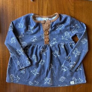 18-24 Harry Potter Patronus Peplum Lulu and Roo (Little Road Co) Top